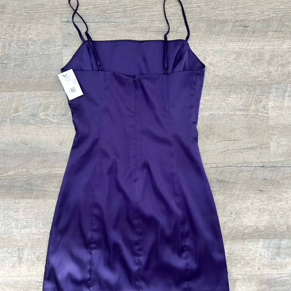 Sunday Best Vibrant Purple Mini Dress - Picture 2 of 2